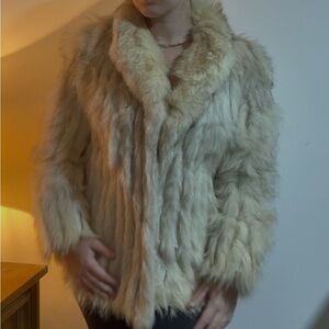 Saga Furs Luxurious Genuine Blue Fox Fur Coat